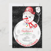 Deck de Hallen Kerstmis Pickleball Verjaardagsfees Kaart (Voorkant)