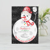 Deck de Hallen Kerstmis Pickleball Verjaardagsfees Kaart (Staand voorkant)