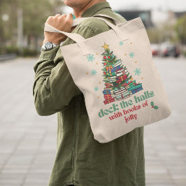 Deck De Hallen Met Boeken Van Jolly Christmas Tote Bag