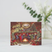 Deck de Hallen met Charm Feestdagenkaart (Staand voorkant)