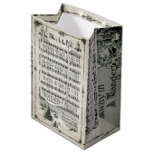 Deck de Hallen Muziek Blad Gift Bag Medium Cadeauzakje (Voorkant Gekanteld)