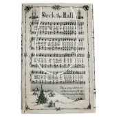 Deck de Hallen Muziek Blad Gift Bag Medium Cadeauzakje (Voorkant)