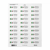 Deck de Hallen Papegaai Etiket (Full Sheet)