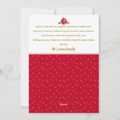 Deck de Hallen Patchwork Familiefoto Kerstmis Feestdagenkaart (Achterkant)