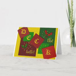 Deck de Hallen wenskaart Feestdagen Kaart