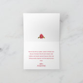 Deck de Halls Vakantie Patchwork Familie Kerstmis Kaart (Binnen)