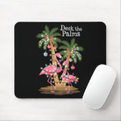 Deck De Palmen Flamingo Tropische Kerstverlichting Muismat (Met muis)