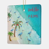Deck de Palmen Kerst Ornament (Links)