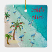 Deck de Palmen Kerst Ornament (Achterkant)