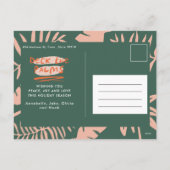 Deck De Palmen Kerstmis Tropisch Modern Feestdagenkaart (Achterkant)