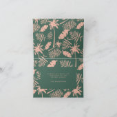 Deck De Palmen Kerstmis Tropisch Modern Kaart (Binnen)