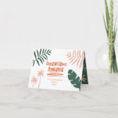 Deck De Palmen Kerstmis Tropisch Modern Kaart (Voorkant)