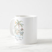 Deck de Palmen | Leuk Tropisch Kerstfeest Koffiemok (Voorkant links)