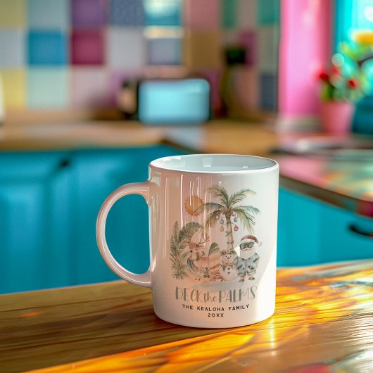 Deck de Palmen | Leuk Tropisch Kerstfeest Koffiemok