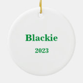 Deck de Paws kerstversiering Keramisch Ornament (Achterkant)