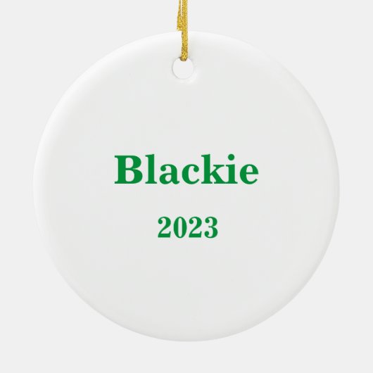 Deck de Paws kerstversiering Keramisch Ornament (Achterkant)