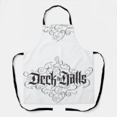 Deck De Zalen Elegante Kerstmiskalligrafie Lux Schort (Voorkant)