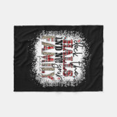 Deck de zalen en niet uw familie Xmas Cadeaus H Fleece Deken (Voorkant (Horizontaal))