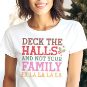 Deck De Zalen Grappig Familie Kerstmis Tri-Blend Shirt