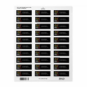 Deck de Zalen Kerst Retouradres Labels (Full Sheet)