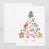 Deck De Zalen Kerstboom Feestdagenkaart (Voorkant / Achterkant)