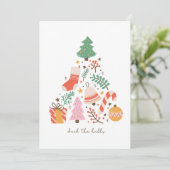 Deck De Zalen Kerstboom Feestdagenkaart (Staand voorkant)