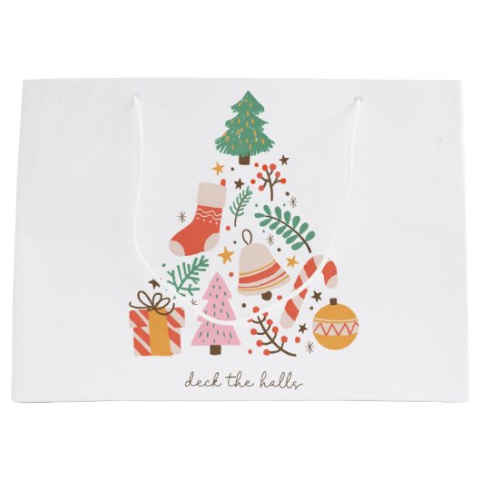 Deck De Zalen Kerstboom Groot Cadeauzakje (Voorkant)