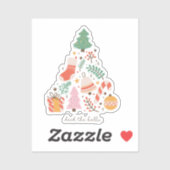 Deck De Zalen Kerstboom Sticker (Vel)