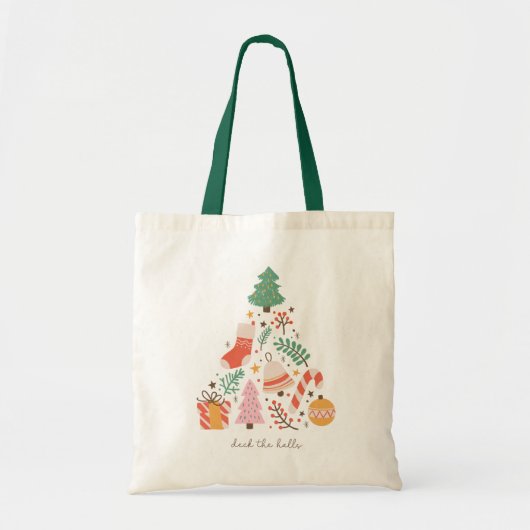 Deck De Zalen Kerstboom Tote Bag (Voorkant)