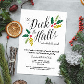 Deck de Zalen Kerstfeest Uitnodiging