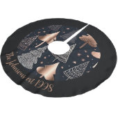 Deck de zalen met Cheer: Black & Gold Kerstmis Kerstboom Rok (Gekanteld)