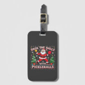 Deck de zalen met pickleballs bagagelabel (Voorkant (verticaal))