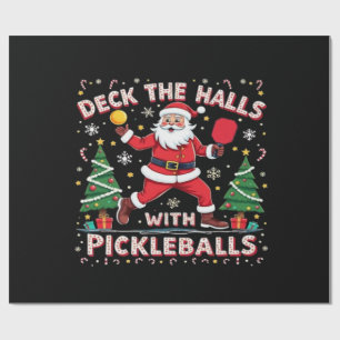 Deck de zalen met pickleballs cadeaupapier
