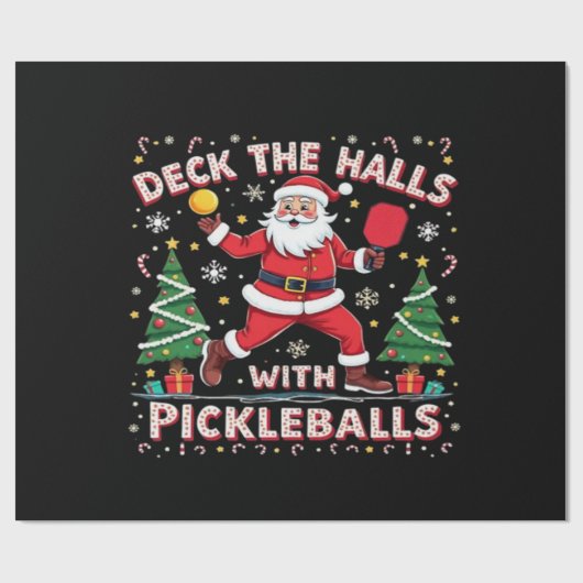 Deck de zalen met pickleballs cadeaupapier (Vlak)