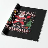 Deck de zalen met pickleballs cadeaupapier (Uitgerold)