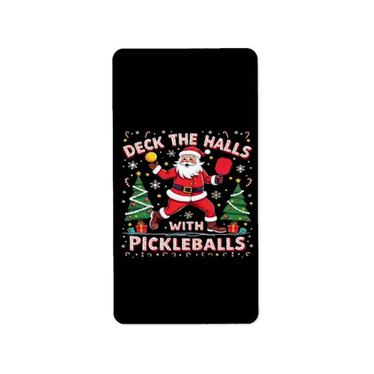 Deck de zalen met pickleballs etiket (Voorkant)