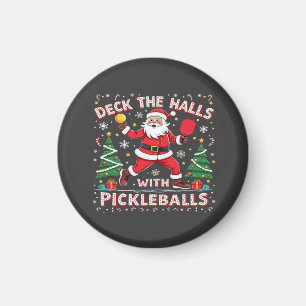 Deck de zalen met pickleballs magneet