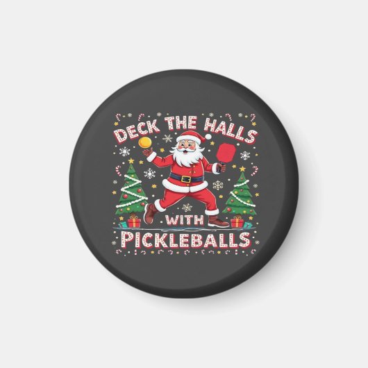 Deck de zalen met pickleballs magneet (Voorkant)