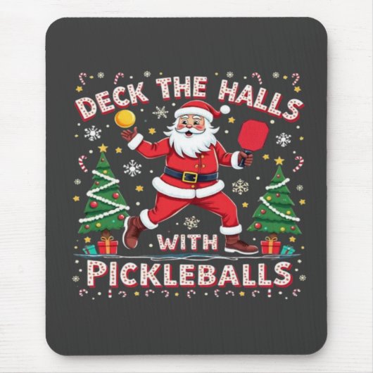 Deck de zalen met pickleballs muismat (Voorkant)