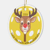 Deck de zalen met Pickleballs Ornament (Links)
