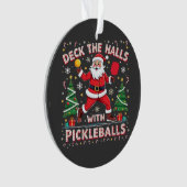 Deck de zalen met pickleballs ornament (voorkant)