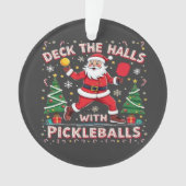 Deck de zalen met pickleballs ornament (voorkant)