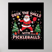 Deck de zalen met pickleballs poster (Voorkant)