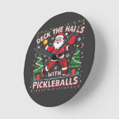 Deck de zalen met pickleballs ronde klok (Hoek)