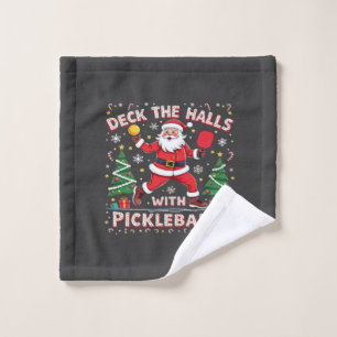 Deck de zalen met pickleballs washandje