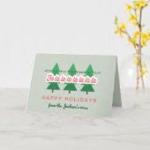 Deck de zalen met takken van Holly Holiday Card Kaart (Gele Bloem)