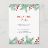 Deck de zalen nieuw adres verplaatsen feestdagenkaart (Voorkant)