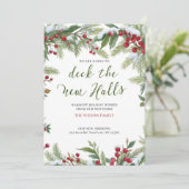 Deck de zalen nieuw adres verplaatsen feestdagenkaart (Staand voorkant)