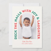 Deck De Zalen Rood + Groen Foto Vakantie Kaart (Voorkant)