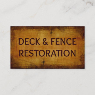 Deck en hek restauratie hout Visitekaartje